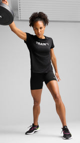 Puma graphics puma training tee in black - Model Shot 03