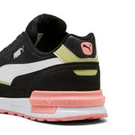 Puma graviton trainers in black - Back View