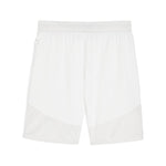 Puma teamFINAL football shorts in white and black - Back View