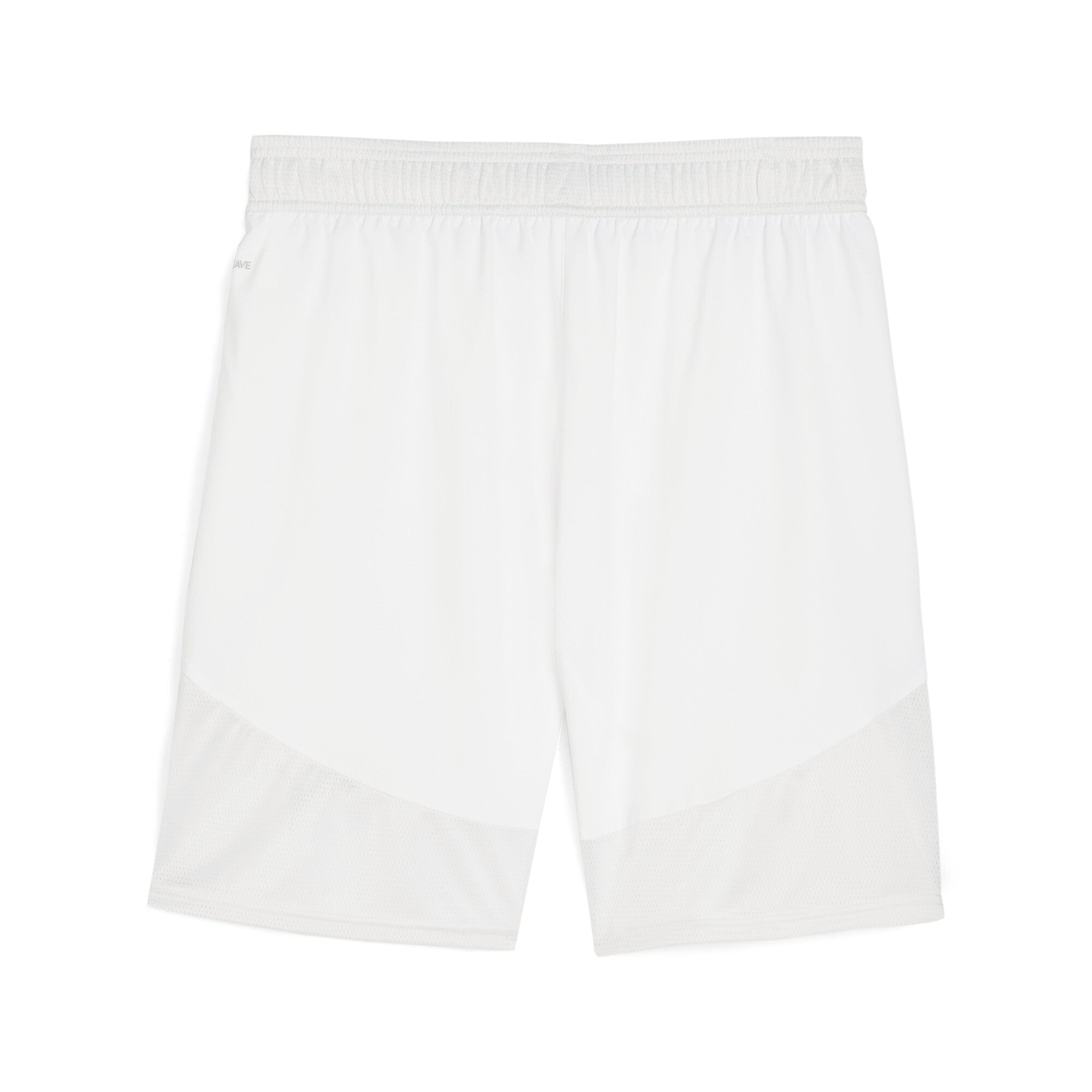 Puma teamFINAL football shorts in white and black - Back View