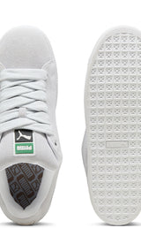 Puma suede XL sneakers in silver mist and white - Side View 02