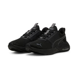 Puma X-cell nova FS running shoes in black and cool dark gray - Front View
