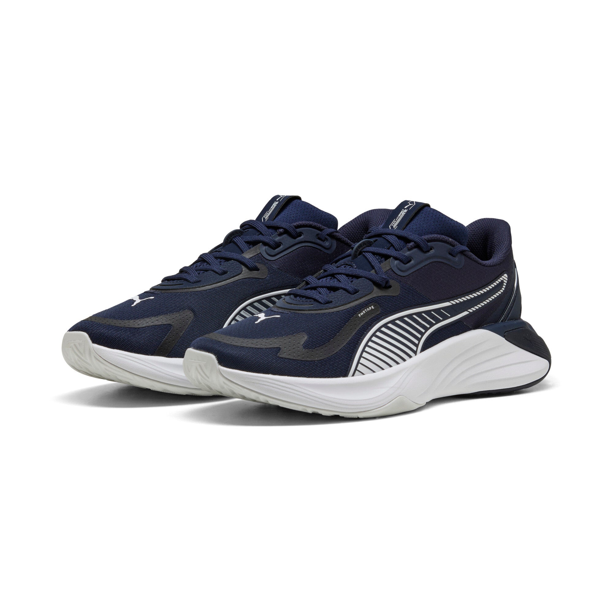 Puma PWR hybrid training shoes in navy - Front View