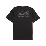Puma graphic running tee in black - Back View