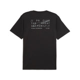 Puma graphic running tee in black - Back View