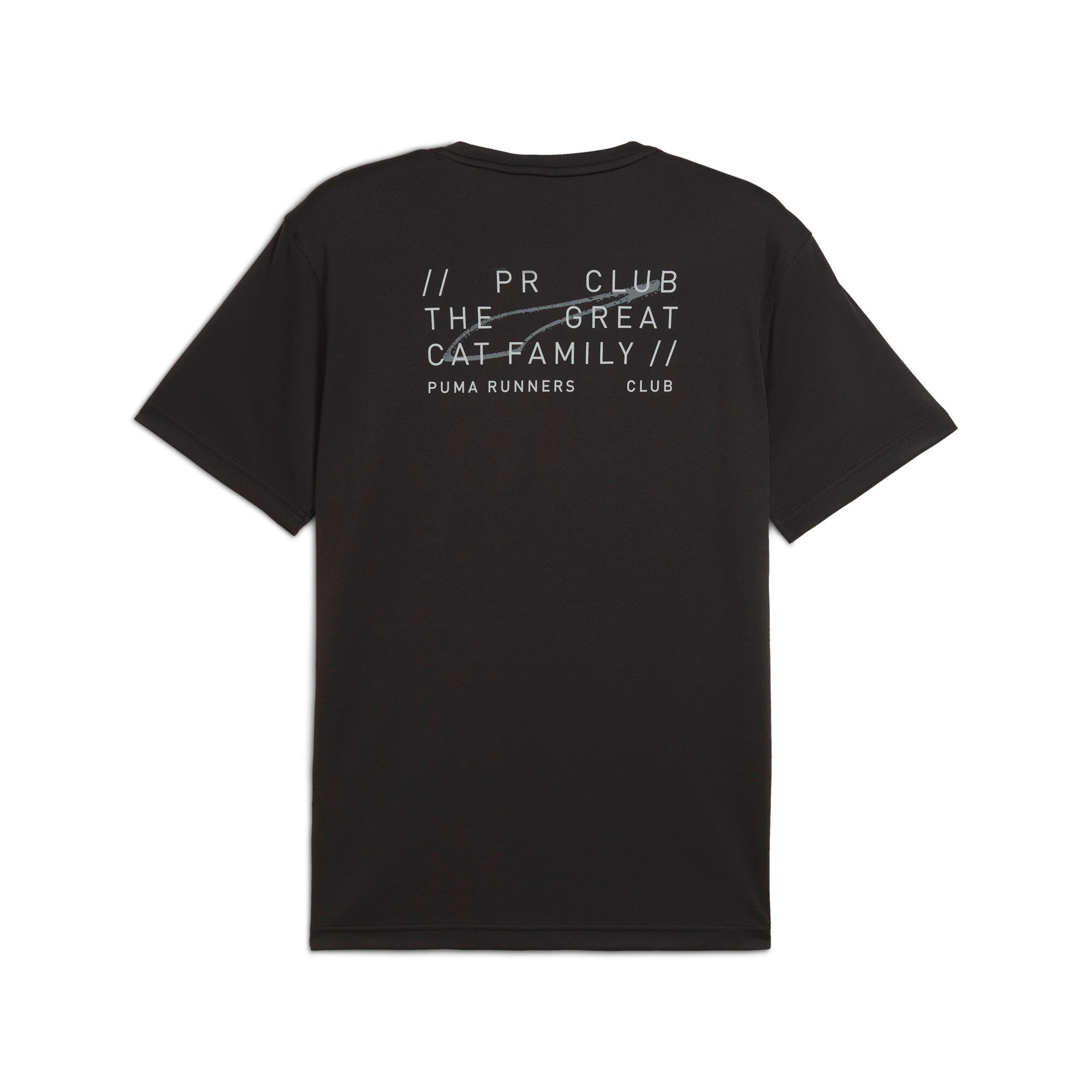 Puma graphic running tee in black - Back View