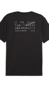 Puma graphic running tee in black - Back View