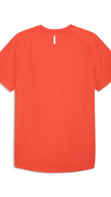 PUMA PWRTRAIN training tee men in red glamour — back view