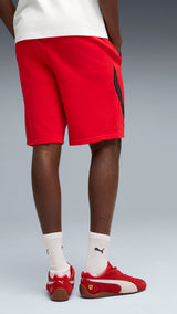 PUMA scuderia ferrari PM1 shorts men in rosso corsa — model shot 2