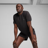 Puma graphic running tee in black - Model Shot 01