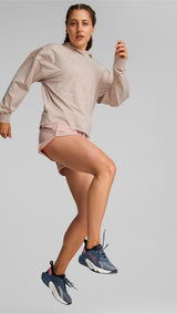 Puma training cloudspun hoodie in pink - Model Shot 02