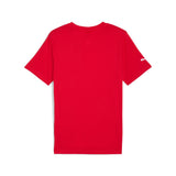PUMA Scuderia Ferrari sportswear coloured shield tee in rosso corsa - rosso corsa
