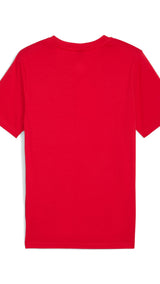 PUMA Scuderia Ferrari sportswear coloured shield tee in rosso corsa - rosso corsa