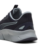 Puma Flexfocus lite modern woven running shoes in navy blue and cool mid gray - Back View