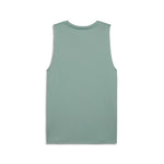 Puma tad essentials sleeveless tank in green moon - Back View