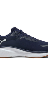 Puma skyrocket lite running shoes in navy and white - Side View 03