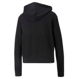 Puma her full-zip hoodie in black - Back View