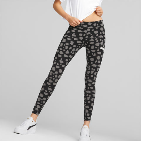 PUMA essentials+ animal leggings women in black