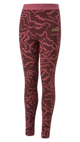 Puma alpha printed leggings in purple - Front View