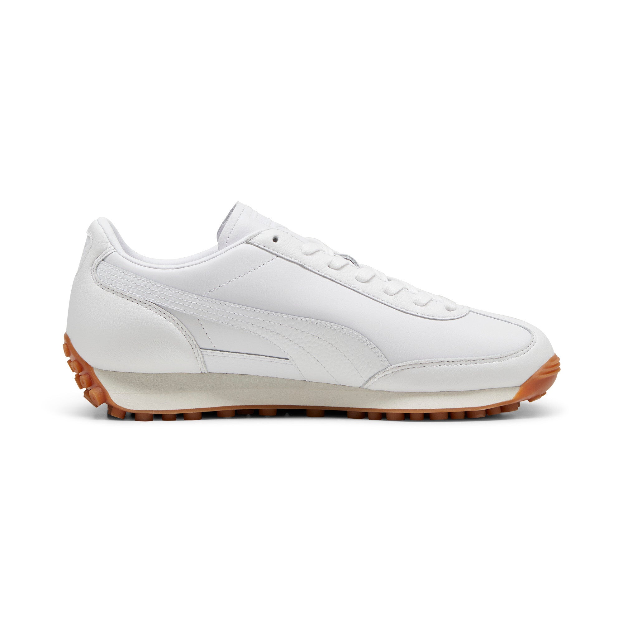 Puma easy rider leather sneakers in white - Side View 03