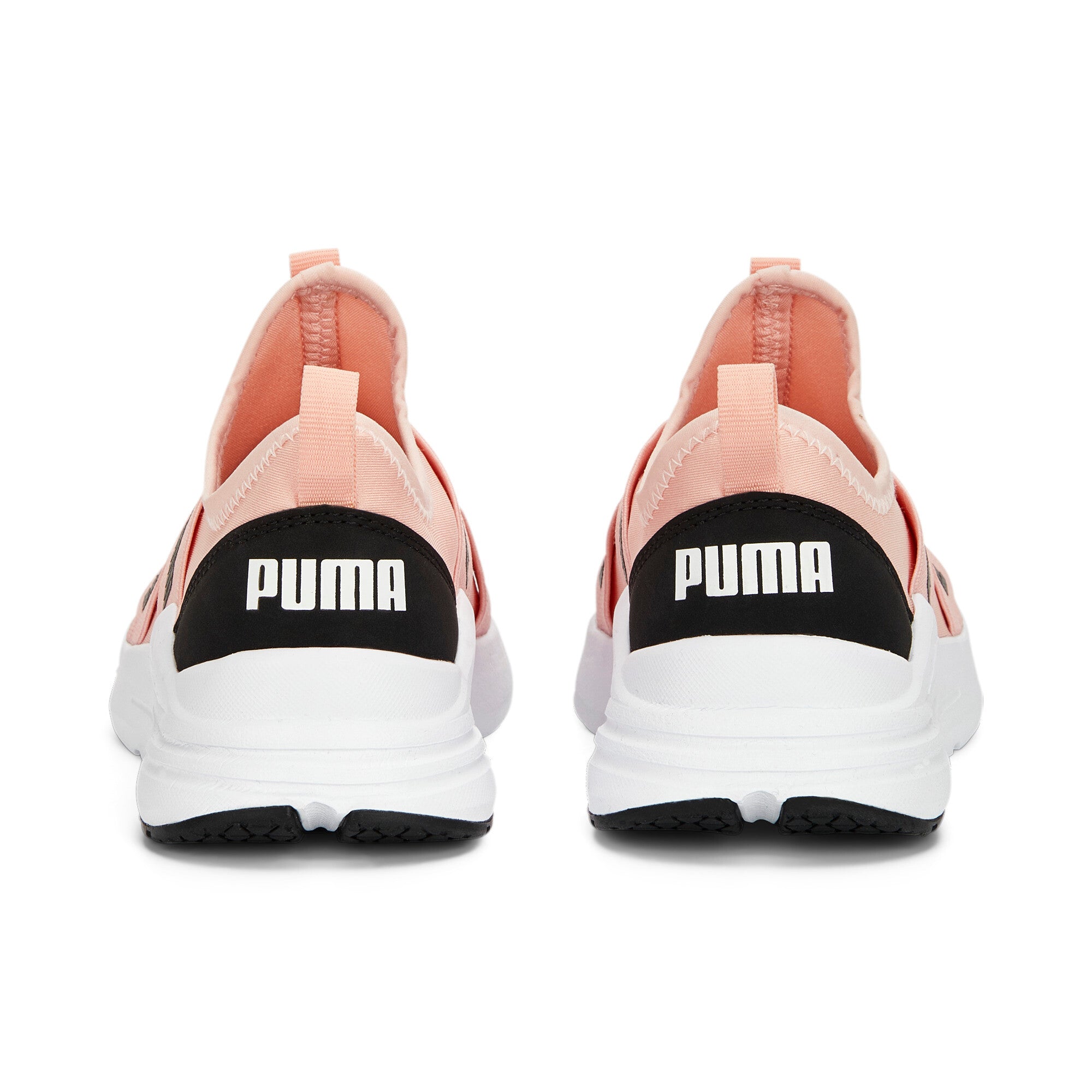 Puma wired run slip-on trainers in pink - Back View