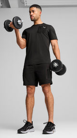Puma flex pocket tee in black - Model Shot 03