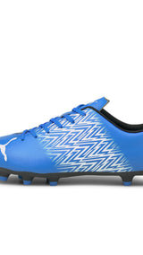 Puma football tacto fg/ag boots in blue - Side View 01