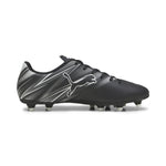 Puma football attacanto fg/ag boots in black - Side View 03