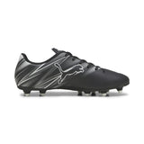 Puma football attacanto fg/ag boots in black - Side View 03