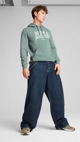 Puma class hoodie in green moon - Model Shot 03
