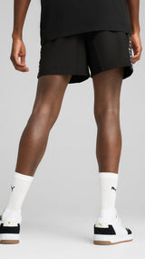 PUMA ESSENTIALS tape woven 5" shorts - black
