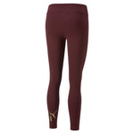 Puma essentials+ metallic leggings in purple - Back View