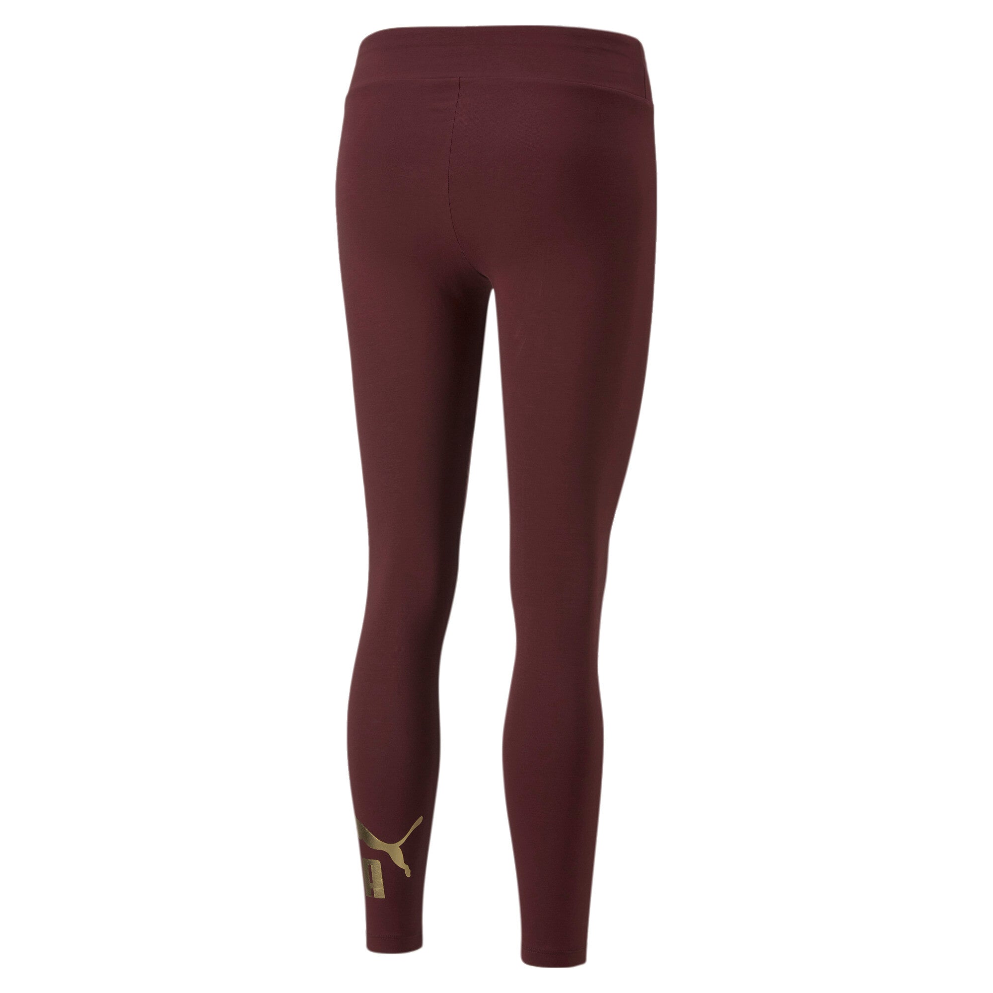 Puma essentials+ metallic leggings in purple - Back View