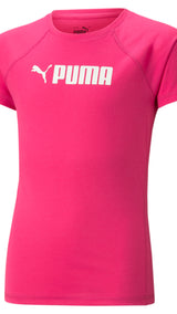 Puma fit tee in pink - Front View