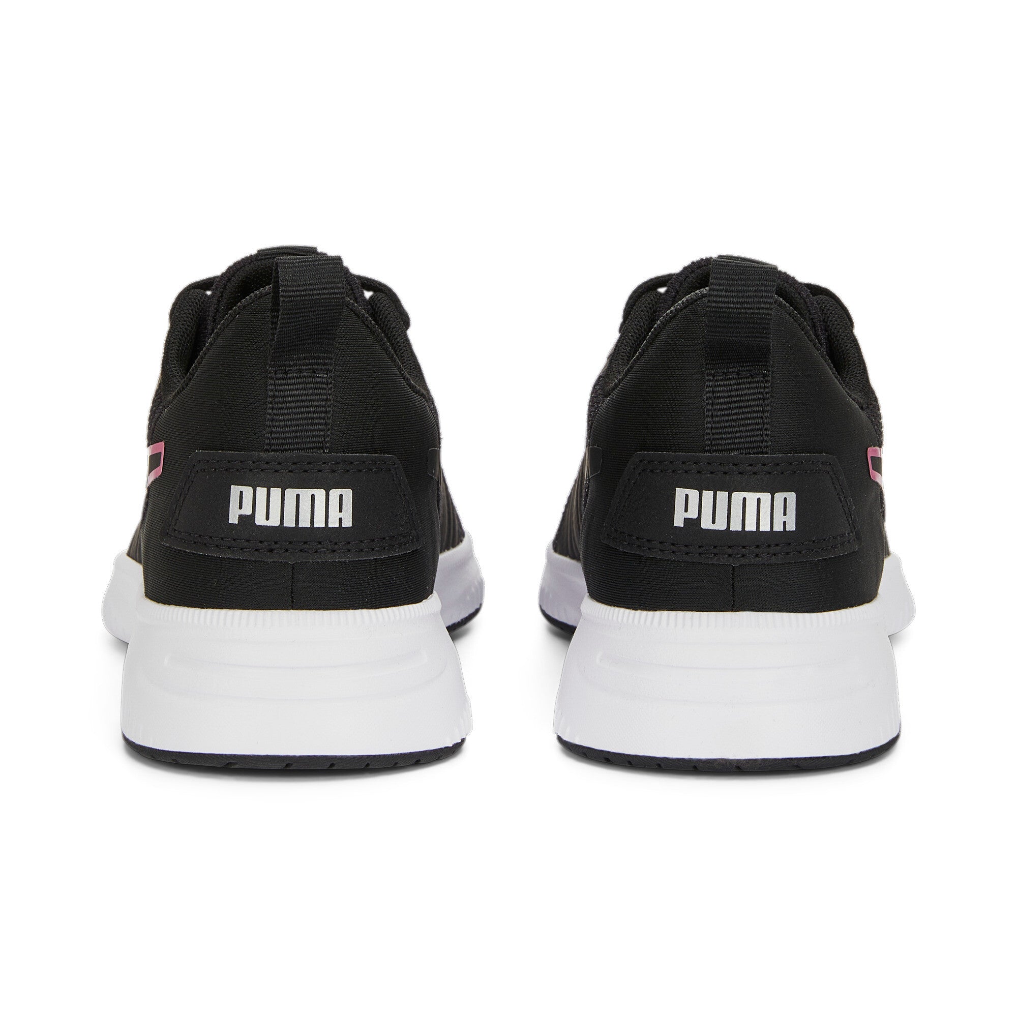 Puma flyer flex women's running shoes in black - Back View