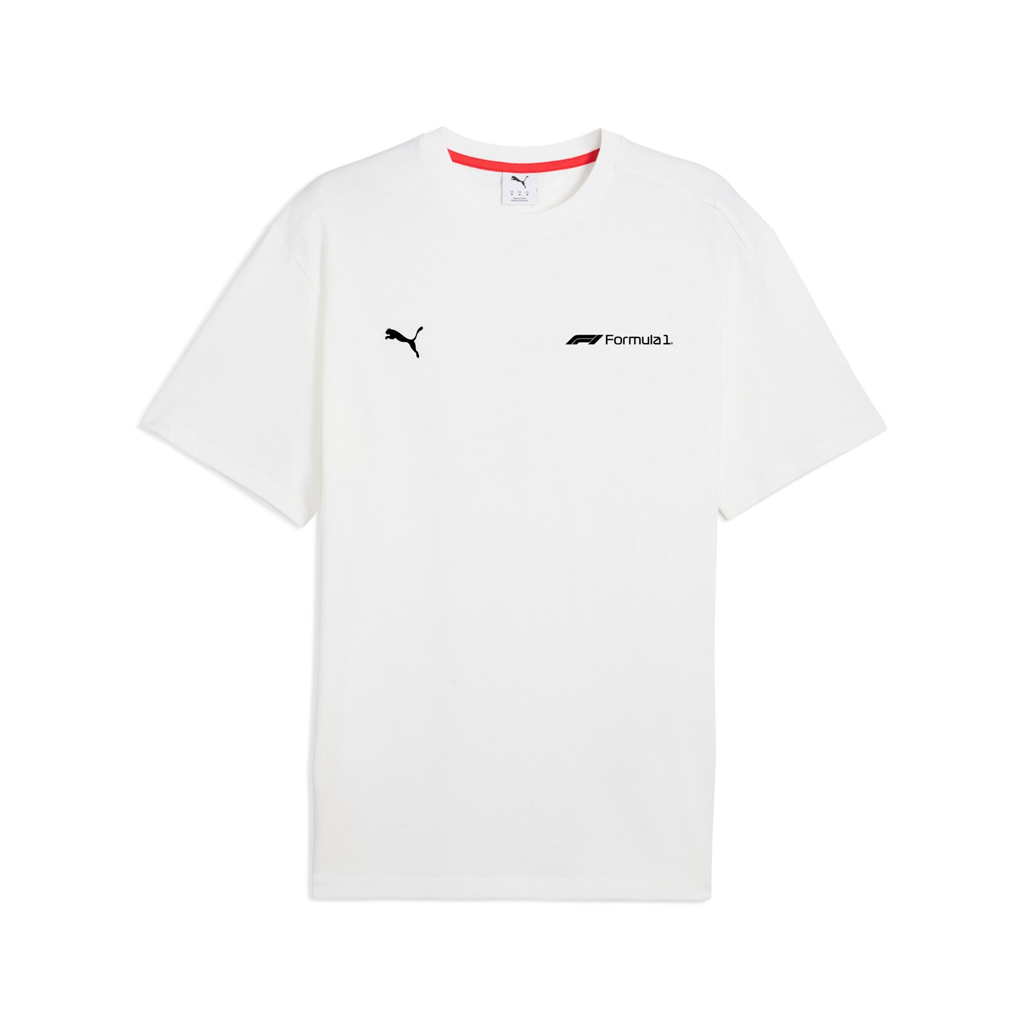 Puma F1® ESS+ relaxed graphic tee in white - Front View