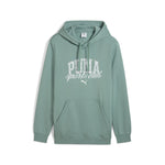Puma class hoodie in green moon - Front View