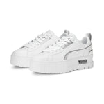 Puma mayze ut metallic sneakers in white - Front View