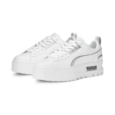 PUMA mayze ut metallic sneakers in white