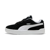 Puma park lifestyle easy suede sneakers in black and white - Side View 01