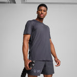 Puma CLOUDSPUN soft branded tee in galactic gray - Model Shot 01