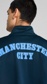 Puma manchester city ftblNRGY+ jacket in marine blue and blazing blue - Model Shot 02