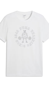 PUMA graphics training tee men (528531) in white