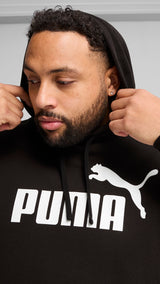 Puma essentials no. 1 logo hoodie in black - Model Shot 02