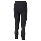 Puma favourite women's 3/4 running leggings in black - Back View