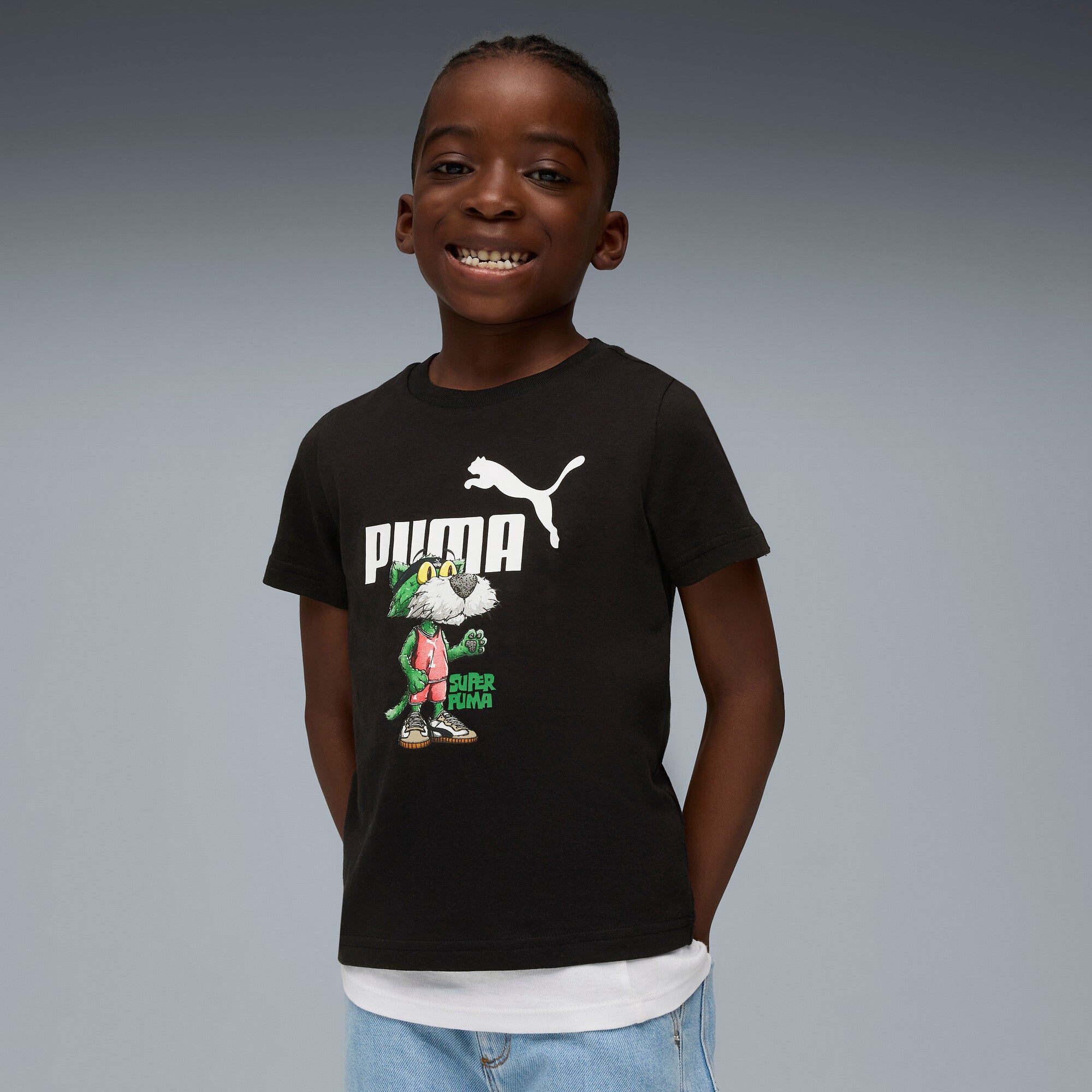 PUMA Super puma graphic tee - black