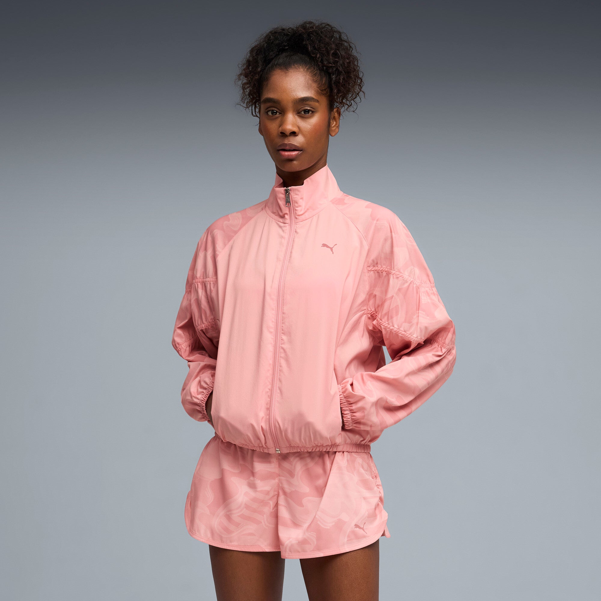 PUMA league training jacket relaxed women in rosy outlook