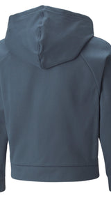 Puma modern sports full-zip hoodie youth in gray - Back View