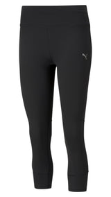 Puma running favourite 3/4 leggings in black - Front View