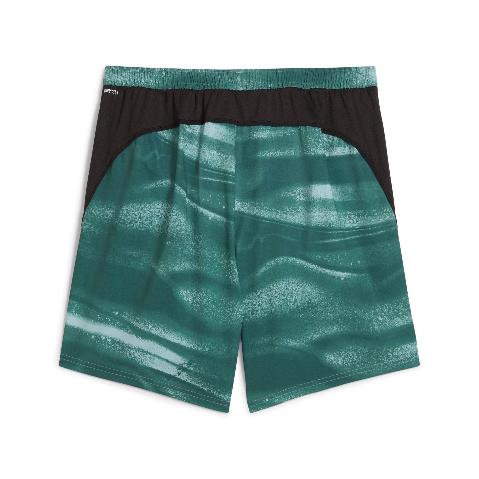 Puma VELOCITY all-over print 7" running shorts in green moon - Back View